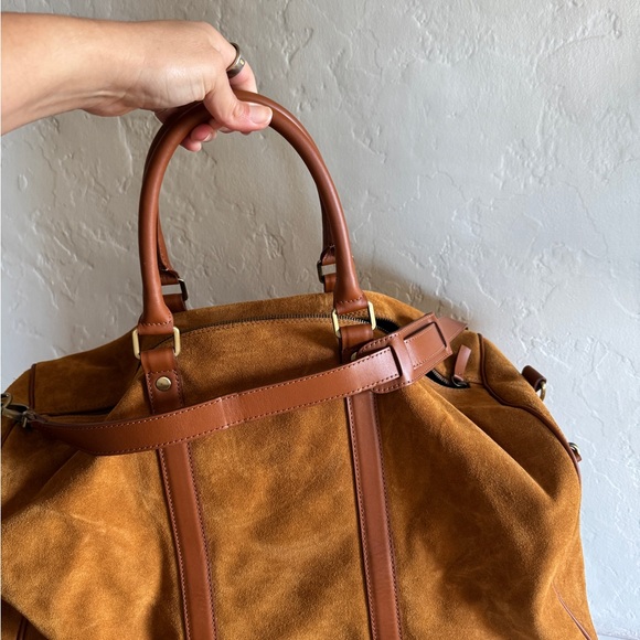 Sezane suede duffle bag Larkins Weekend Bag - Picture 7 of 9